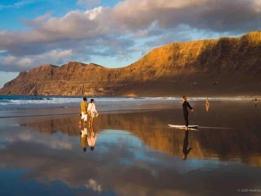 Famara, Apto. En Zona Tranquila A 200M Del Mar. 아파트 외부 사진